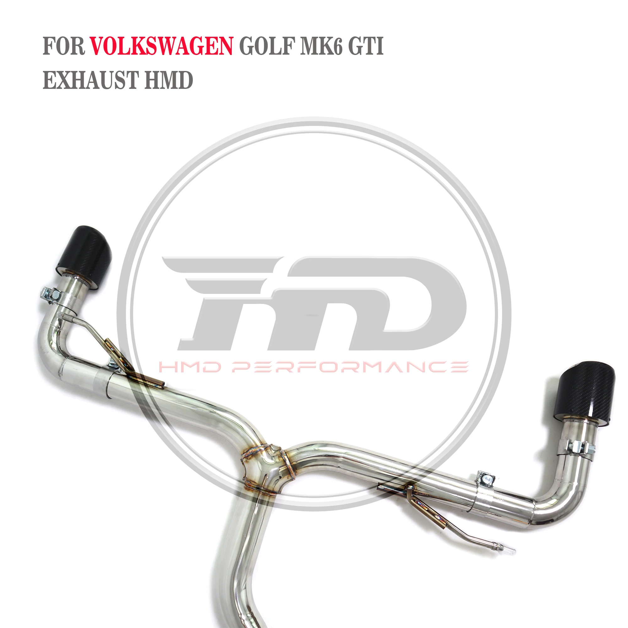 HMD Exhaust System For VW Golf 6 GTI Exhaust Catback Stainless Steel Valve Exhaust System