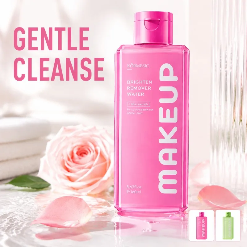 Makeup Remover Water Mild Facial Cleansing Liquid Dissolve Stubborn Cosmetic Residue Purify Pores Soothe Delicate Complexion
