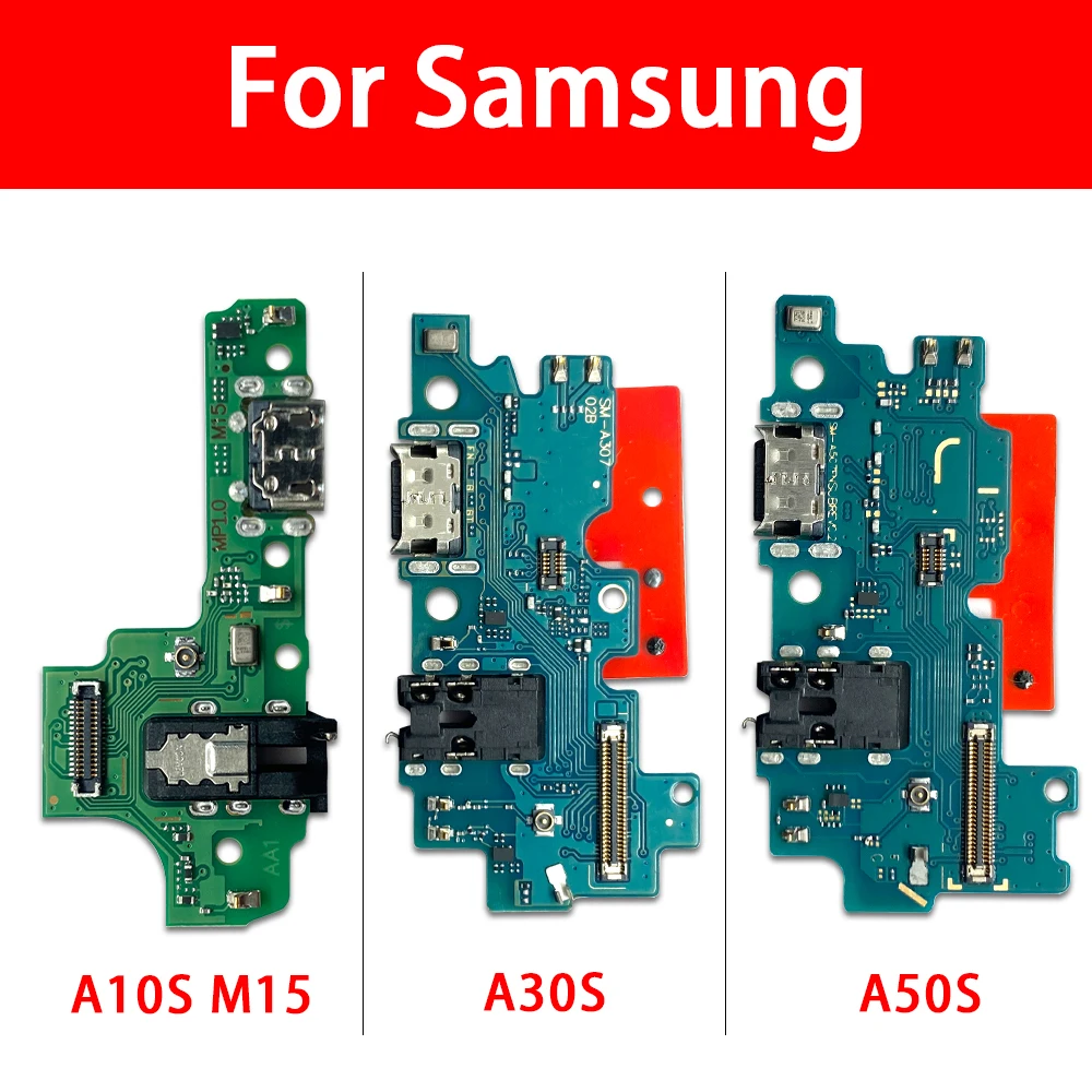 50Pcs，NEW For Samsung A10S A20S A30S A50S A21S A01 A03 Core A02S USB Micro Charger Charging Port Dock Connector Board Flex Cable