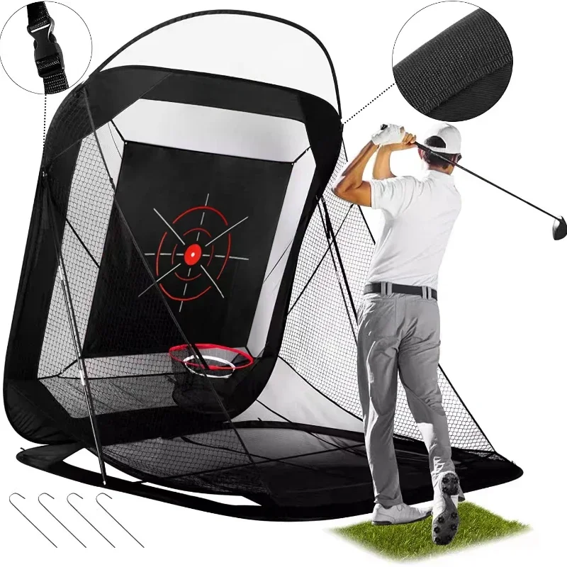 golf indoor and outdoor swing cutting practice net automatically returns the ball for home use