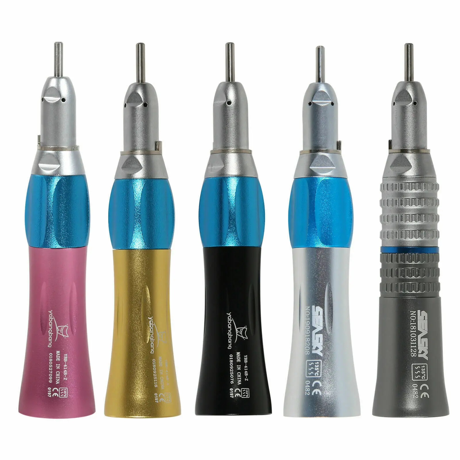 

5 Colors NSK Style Dental Low Slow Speed Straight Nosecone Handpiece fit E-type Contra Angle Air Motor Micromotor