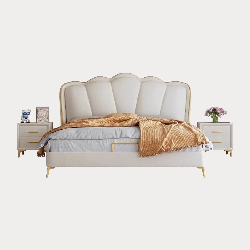 Bed Wooden Space Saving Castle Safe Massage Bed Simple Furniture
