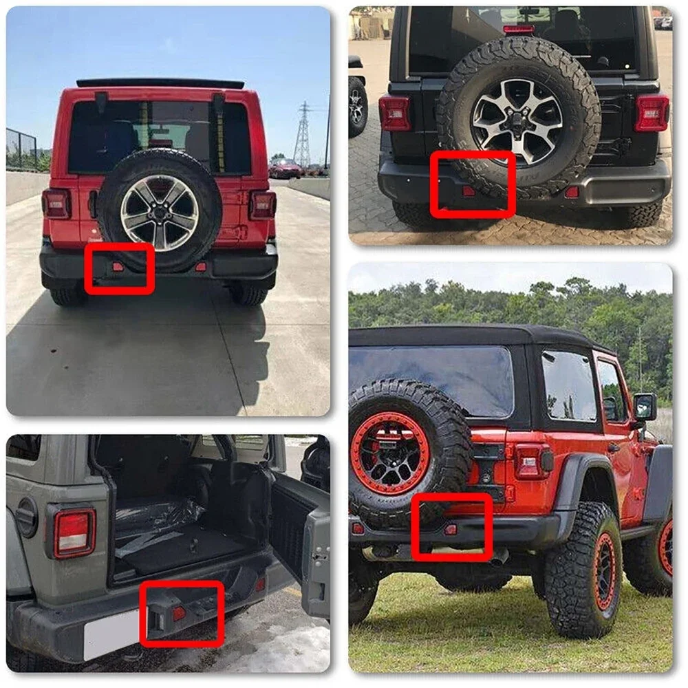 Per Jeep Wrangler JL 2018-2021 paraurti posteriore LED luce posteriore fendinebbia luci freno posteriori luce rossa 68281936AB & 68281937AB