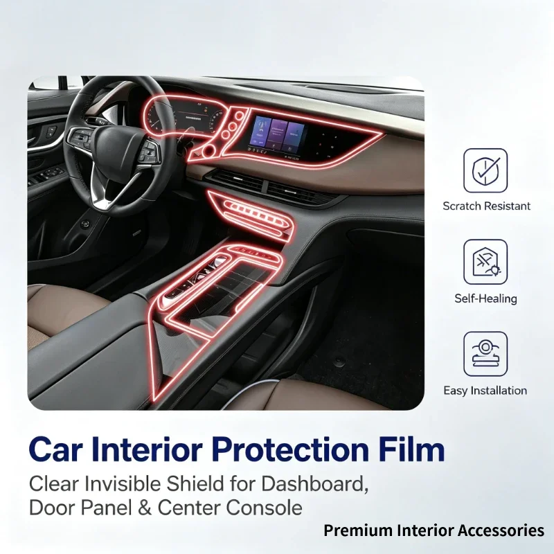 For 20-24 Buick Encore GX center console instrument panel screen dedicated interior modification transparent protective film