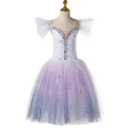 Child Ballet Dress For Girls Kids Women Sequined Romantic Tutu Ballerina Dress Performance Ballet Dance Contemporary Costumes
