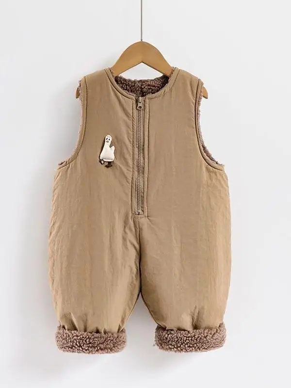 ملابس أطفال مبطنة من Fce ملابس خارجية غير رسمية للأطفال الصغار والأطفال الصغار سراويل شتوية طويلة خالية من الحديد