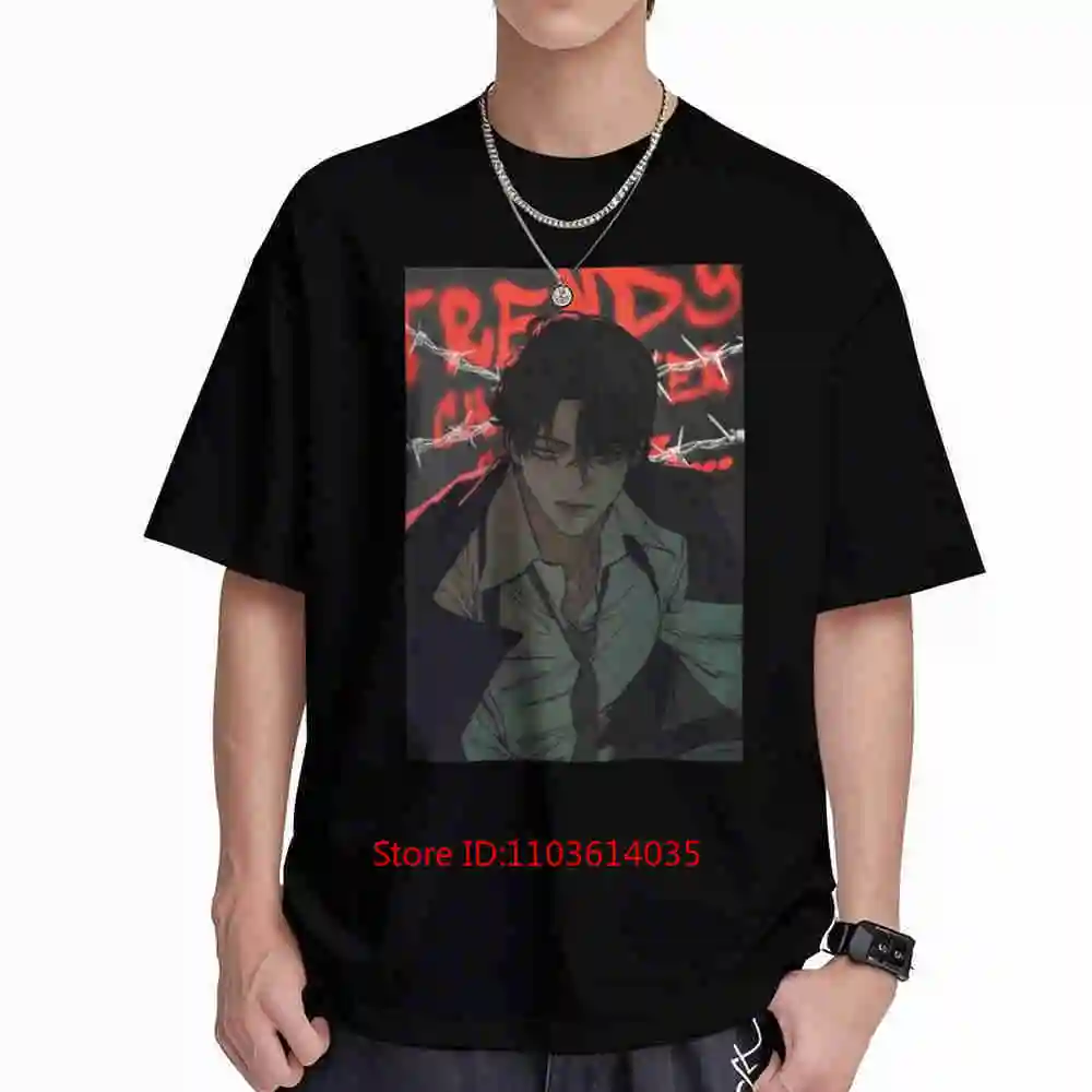 Tears On A Withered Flower Korean Manhwa Aesthetic Short Sleeve Tee 100% Cotton T-Shirt