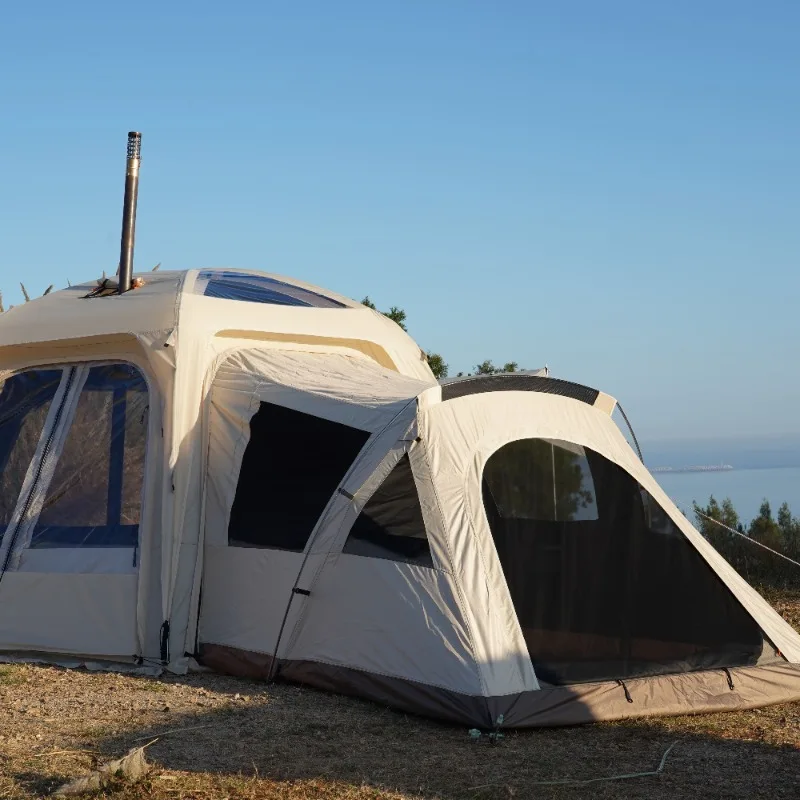 Outdoor Camping Tents Luxury combination Retractable  Dome  House