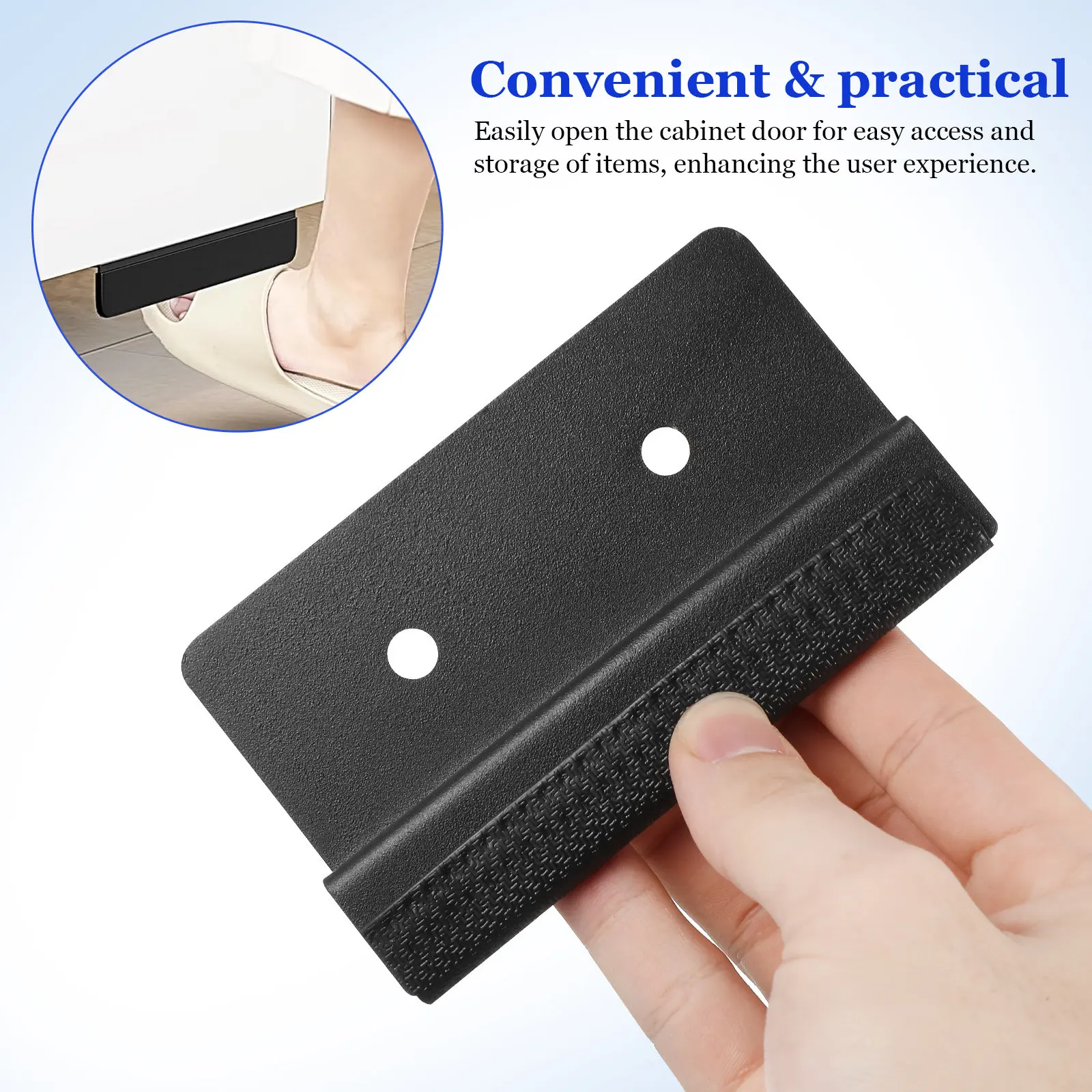 Cabinet Foot Pull Handle Carbon Steel Modern Kitchen Garbage Drawer Opener Under Trash Cabinet Door Foot Pedal Pull