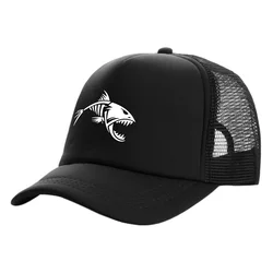 Fishing Skeleton Fish Bone Trucker Cap Men Funny Fishbone Hat Baseball Cap Cool Summer Unisex Mesh Net Caps MZ-500