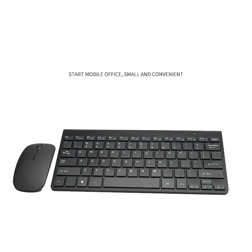 

2,4G Беспроводная клавиатура и мышь, портативная мини-клавиатура и мышь, комбинированный набор для ноутбука, ноутбука, Mac, настольного ПК, смарт-ТВ, PS4