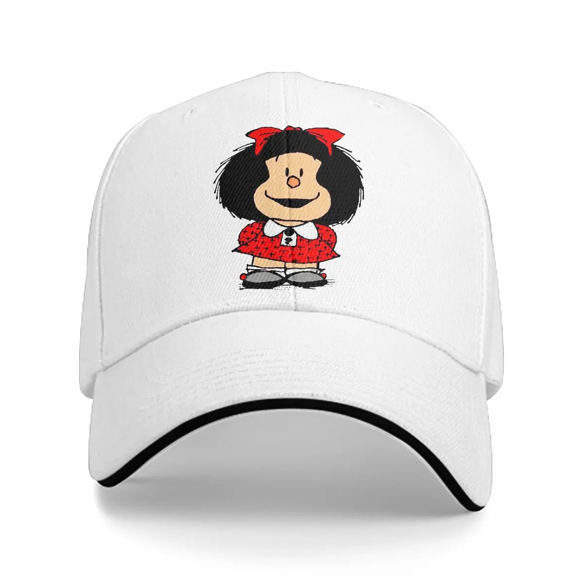 Smile Baseball Caps Peaked Cap Mafalda Quino Comics Manga Girl Sun Shade Hats for Men Women