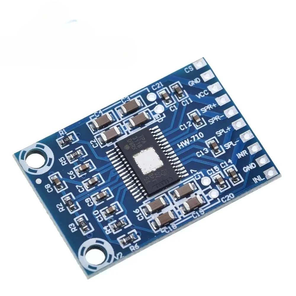 XH-M562 Dual Channel Mini Digital Amplifier Board 2x50W 12V-24V DC D Class 50W+50W TPA3116D2 Power Amplifier for Audio Projects