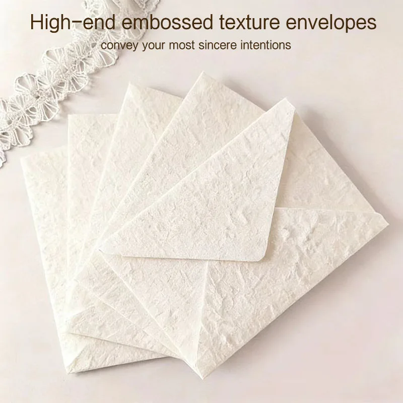 30pcs Retro White Envelopes 250g 11x16cm Wedding Invitation Small Business Storage Bag Postcards Birthday Party Greeting Cards