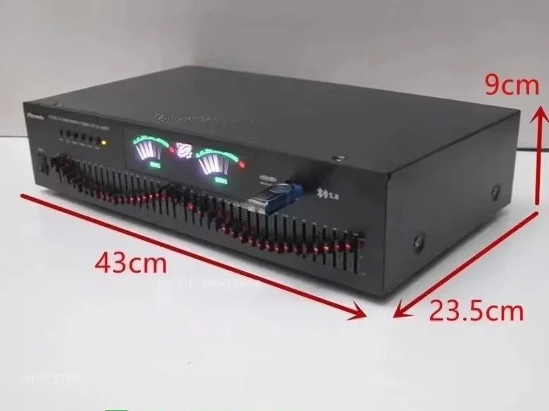 For 5.0 Bluetooth HIFI Stereo Audio Controller, 20-Band Graphic Equalizer 40-Band Audio Regulator Treble Bass Sound Card