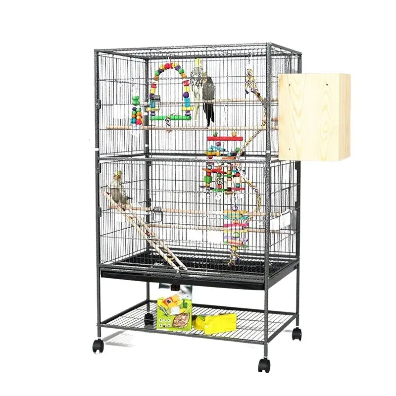 Playground Outdoor Bird Cage Large Stainless Steel Breeding Lovebird Bird Cage Parrot Parakeet Sleep Huis Tuin House And Garden