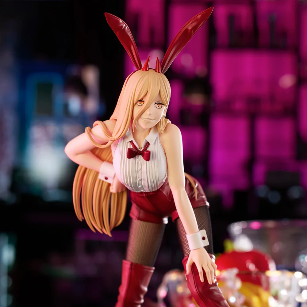 Original 25cm Power Bunny Girl Anime Figure Power Standing Action Figures Adult Collection Model Doll Toys Gifts Boy Wholesale