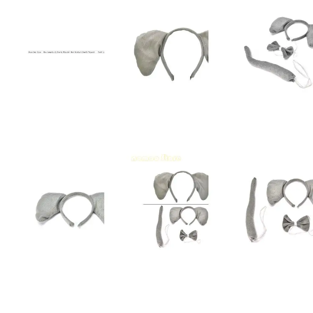 

31BF Creative Elephant Wearsds Hairds для детских вечеринок и повседневного веселья