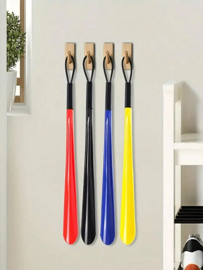 1Pc High-end Long Handle Shoe Puller, Home Use Shoe Puller, Random Colors for Shipping
