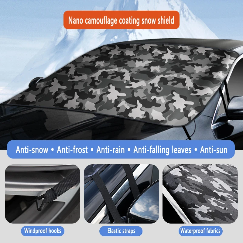 

Автомобильный снежный щиток, водостойкий, против снега, против мороза, против дождя, солнца, переднее лобовое стекло, солнцезащитный козырек, полузащитный автомобильный щиток