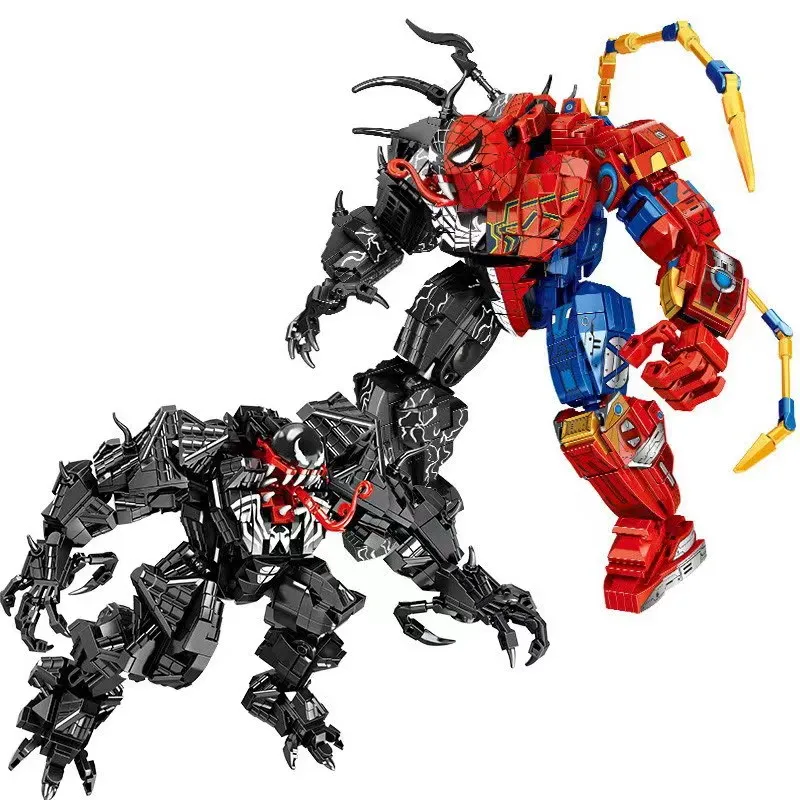 

Disney Avengers Building Blocks Venom/Spider-Man/Team USA Shield/Puzzle Children's Educational Toys Christmas Gift