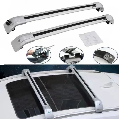 2PCS Lockable Roof Rail Rack Cross bar Crossbar Fits For 2024 Chevrolet Blazer EV 2LT