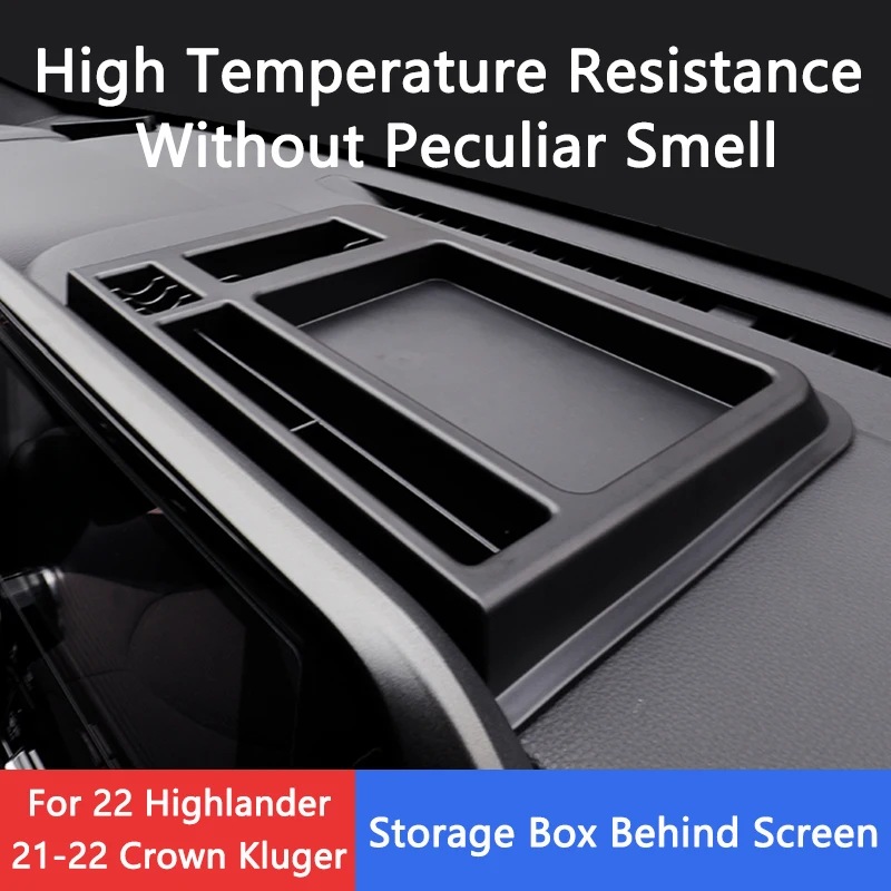 QHCP صندوق تخزين لوحة قيادة السيارة صينية أدوات ABS وحدة التحكم المركزية المنظم البليت يناسب تويوتا هايلاندر كراون كلوغر 22-25