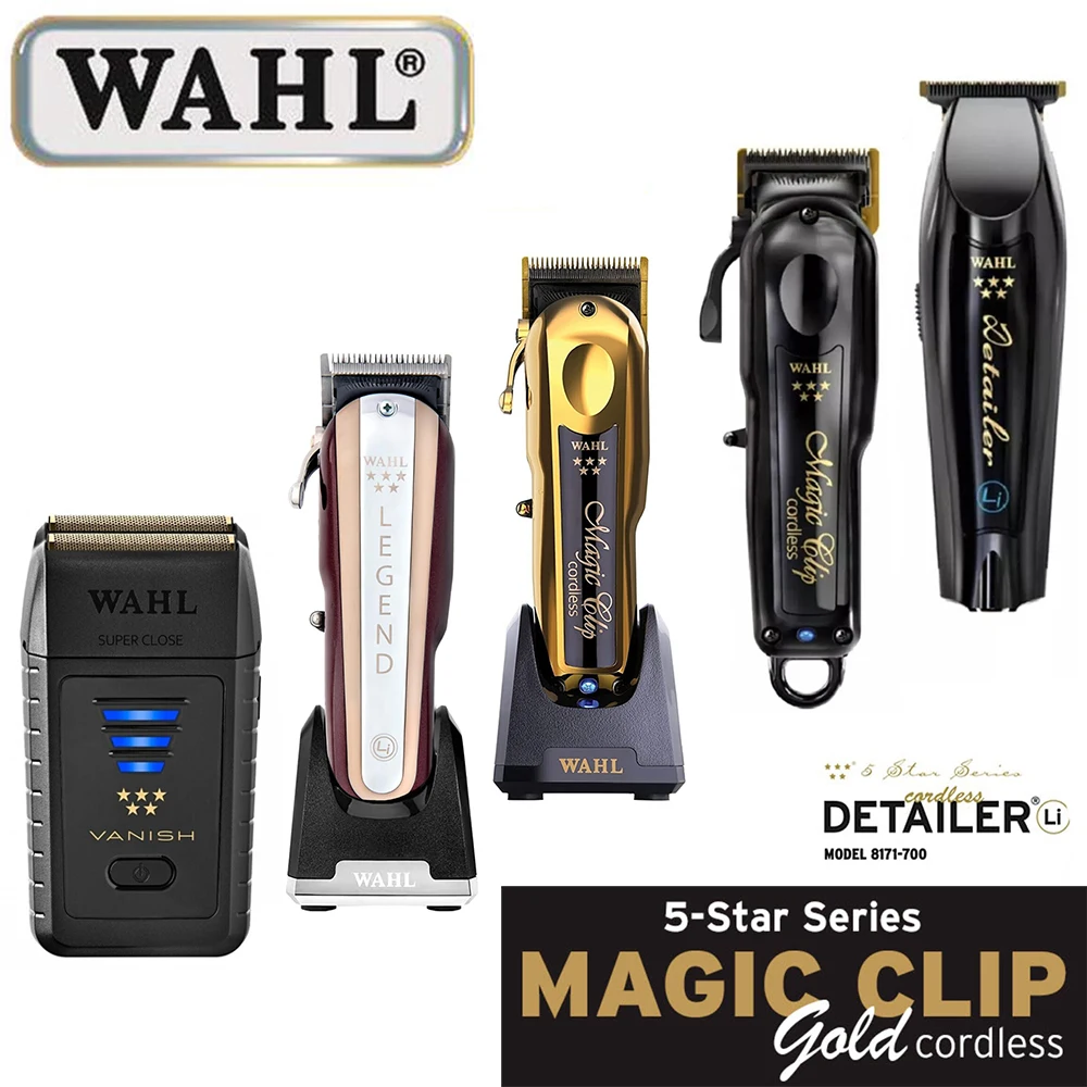 전문 Wahl 5 스타 8148 매직 클립, 시니어 이발사 무선 이발기, 헤어 트리머, 포일 면도기, 이발사 및 스타일리스트용 
