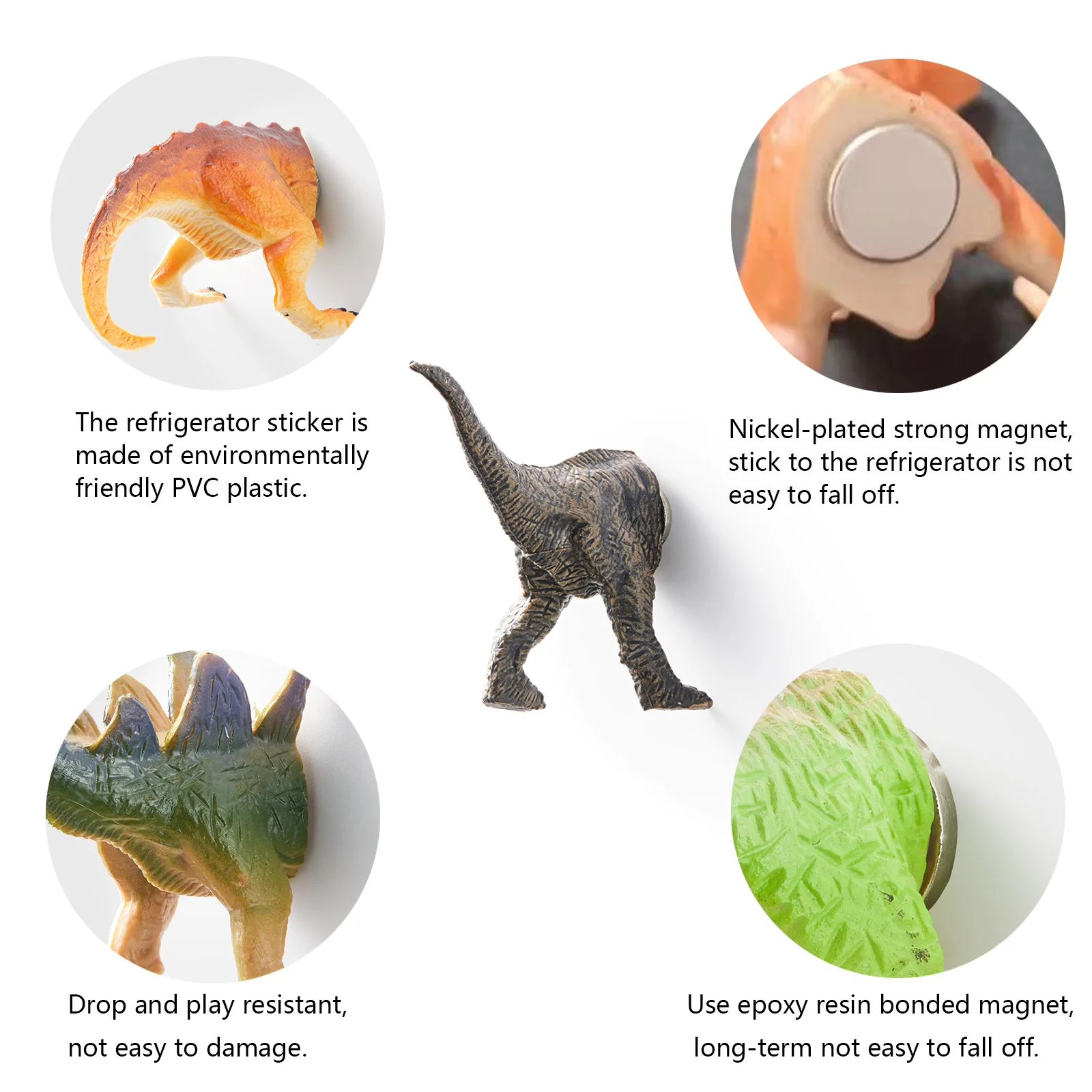10Pcs Add Some Humor and Funny to Your Fridge with Our Dinosaur Butt Magnets - Perfect for Home Refrigerator Magnets for Adults