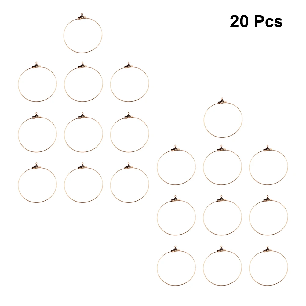 

Large Hoop Earrings and Accessories Jewelry Making Supplies Clips Golden DIY Hook