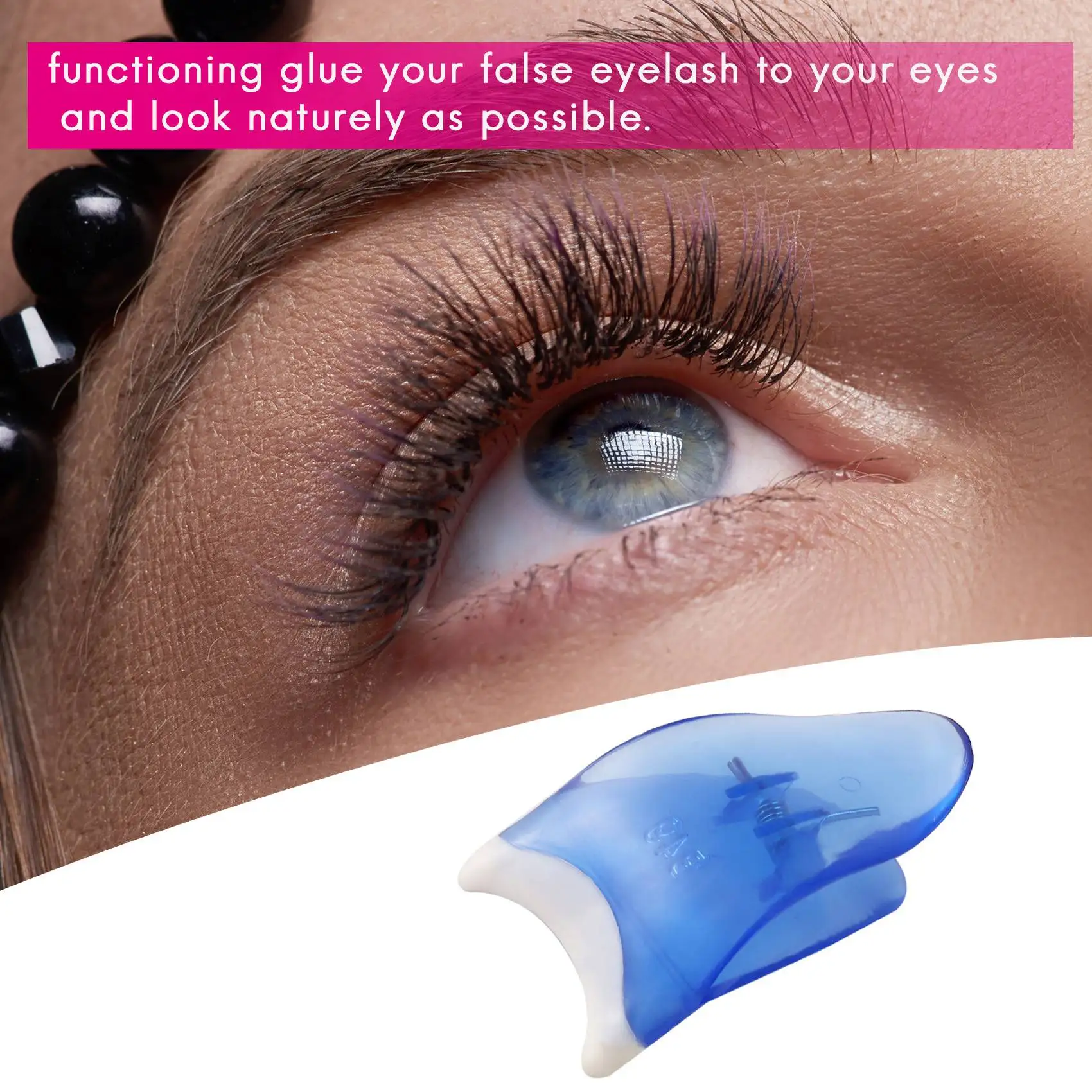 Applicateur et clip de colle pour faux cils, beauté