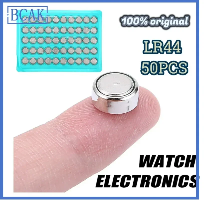 

50pcs LR44 210mAh BCAK Battery Button Watches Cell Coin Battery LR44 Cells Button Batteries AG13 1.55V Watch Ronic Remote toys