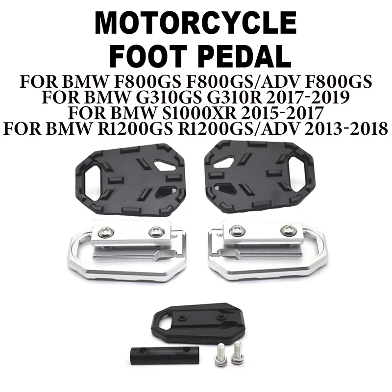 

Motorcycle Billet Foot Pedal Rest Footrest For BMW F800GS F800GS/ADV F800GS G310GS S1000XR G310R R1200GS R1200GS/ADV