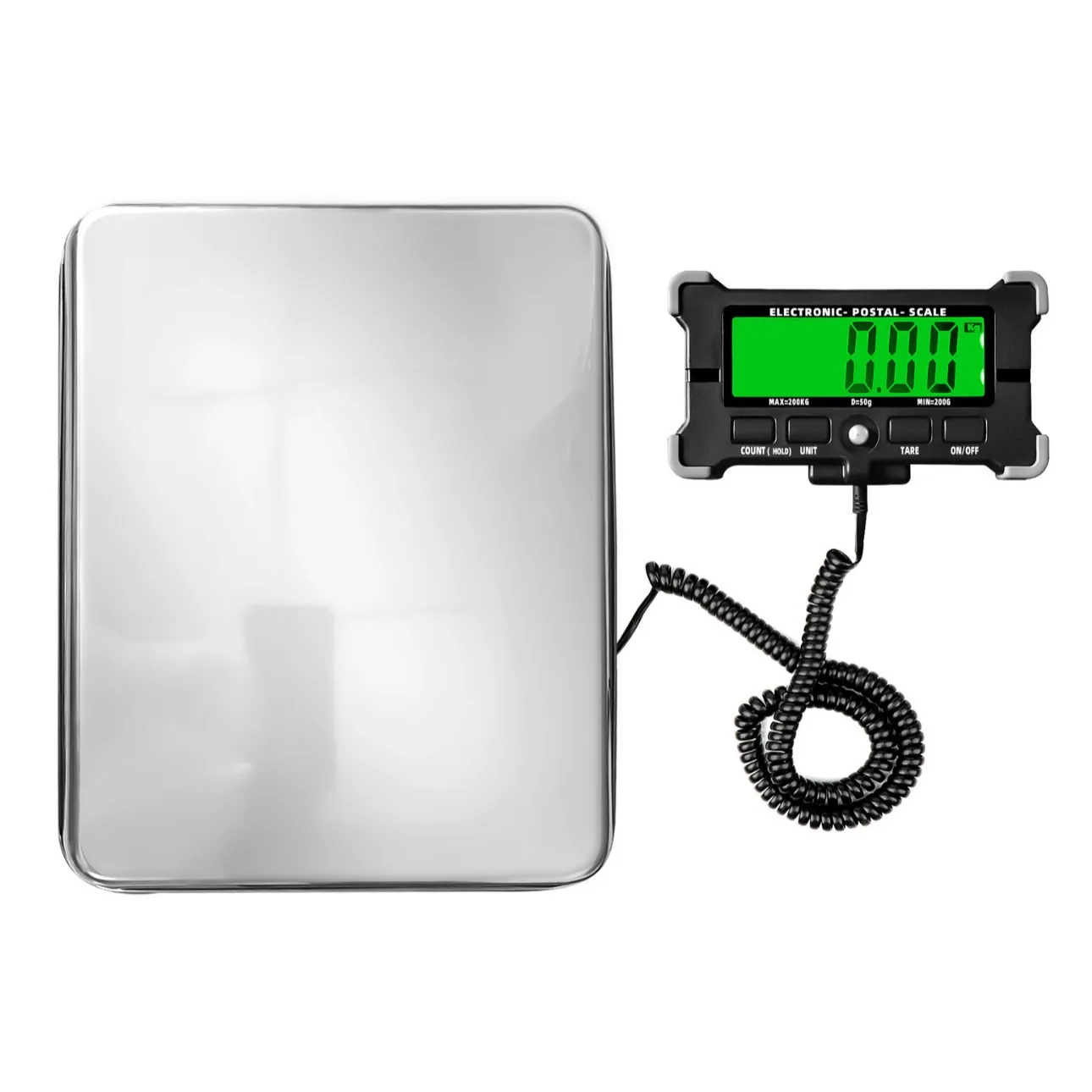 Portable Split Weighing Equipment, 200kg Digital Platform Scale with 0.05kg Precision for Express Parcels, Postal Goods and Pets