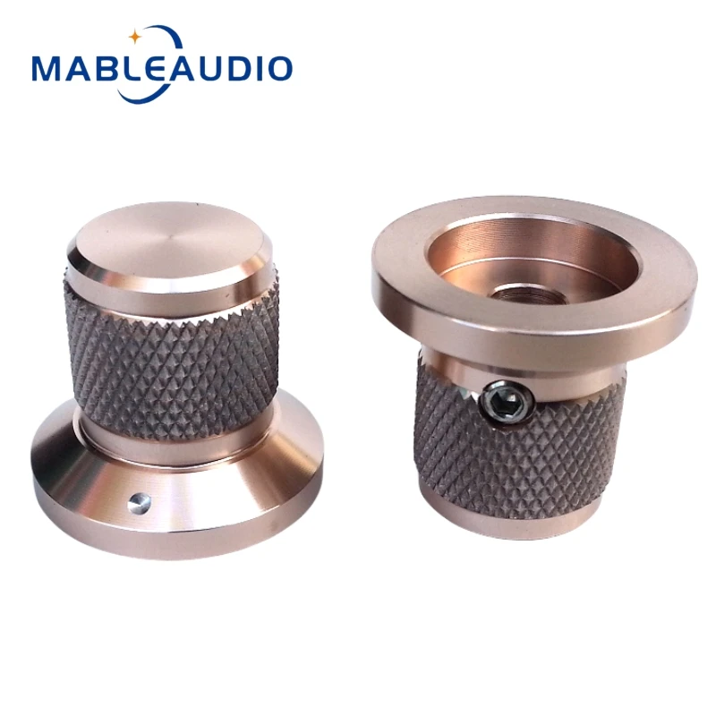 1PCS 25X17X22mm Alle Aluminium Legierung Solide Knopf Potentiometer Volumen Sound Verstärker Rändelknopf – Detail 4