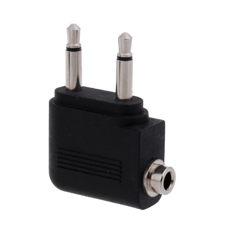 2 stuks 3,5 mm luchtvaart hoofdtelefoon mono converter reizen luchtvaartmaatschappij plug adapters dropshipping