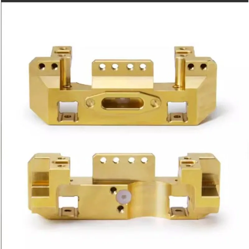 Multi-Function Servo Forward Brass Mount for 1:10 Traxxas TRX4,Replace Stock Front Bumper Base,Lower & Forward CG Upgrade Parts