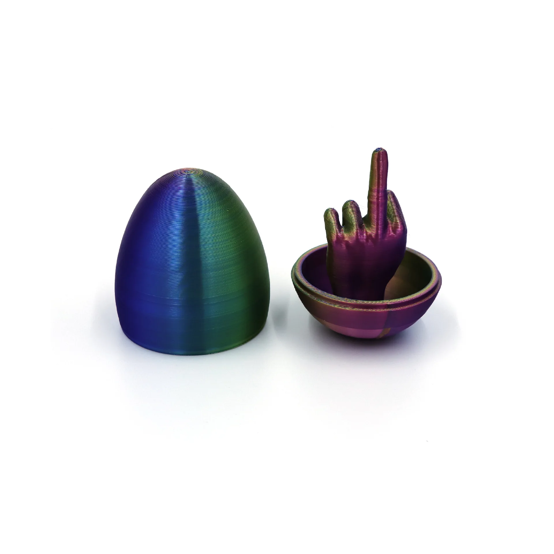 Nieuwigheid Simulatie Ei Speelgoed Creatief 3D Afdrukken Verrassing Middelvinger Eieren Kinderen Verjaardag Pasen Verrassing Eieren Party Parodie Cadeau