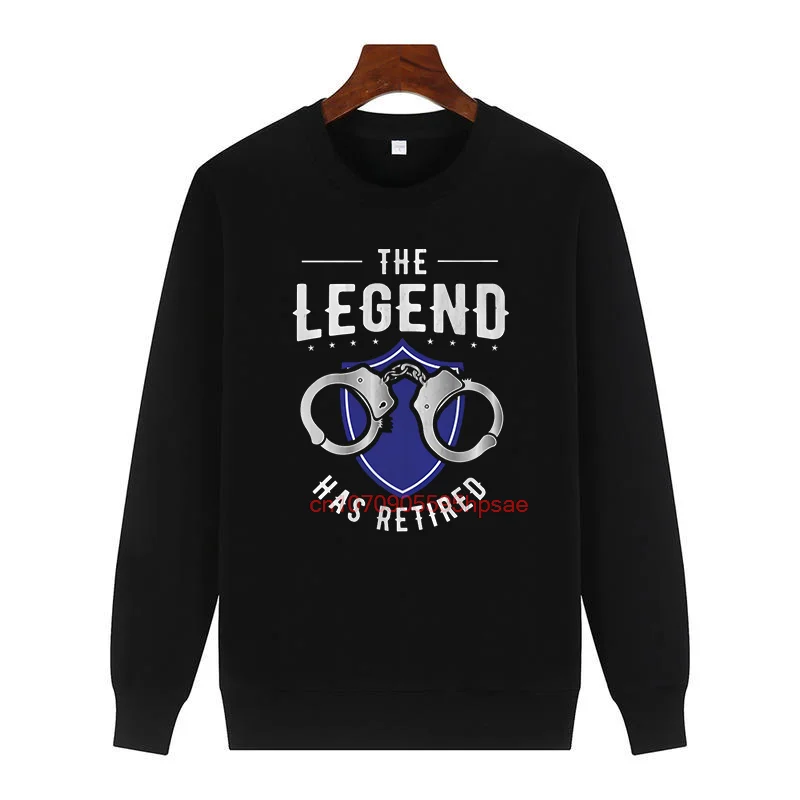 

Забавные толстовки с капюшоном и принтом для полицейских, флисовый пуловер с круглым вырезом, сохраняющий тепло, мужской зимний свитер для отдыха