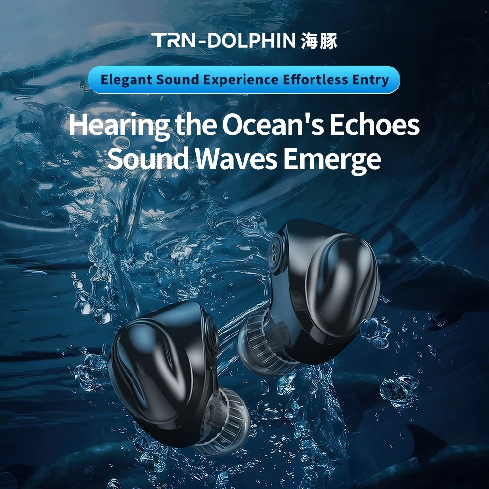 

Наушники TRN Dolphin In-Ear HIFI с LCP-диафрагмой, 10-мм динамическим драйвером с двойной магнитной схемой, сменным кабелем для апгрейда