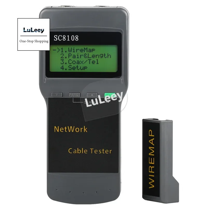 Tester RJ45 Network Tester Portable Multifunction Wireless Network Tester LCD Digital CAT1 RJ45 RJ11 LAN Phone Cable Tester