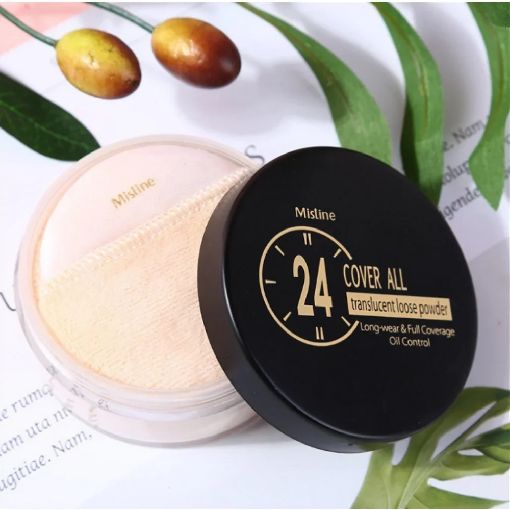 Thailand Mistine 24-hour Loose Powder Long-lasting Oil Control Setting Powder Makeup Finishing Skin Foundation Makeup Cosmetics