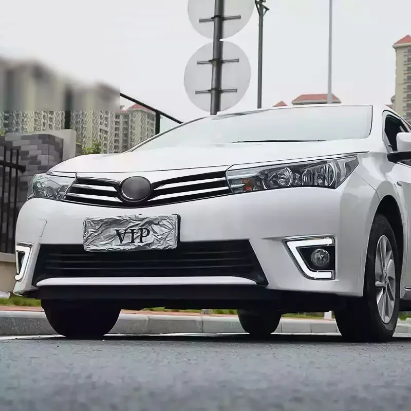 

LED Daytime Running Light For Toyota Corolla 2014 2015 2016 Waterproof 12V Yellow Turn Signal Indicator Light Bumper LED DRL