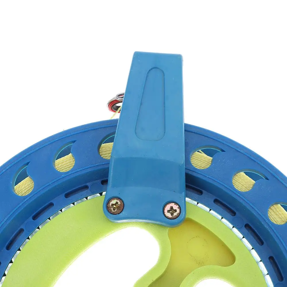 Grip Round Blue Fying Kites Kite Reel String Flying Winder Fire Wheel Handle Tool