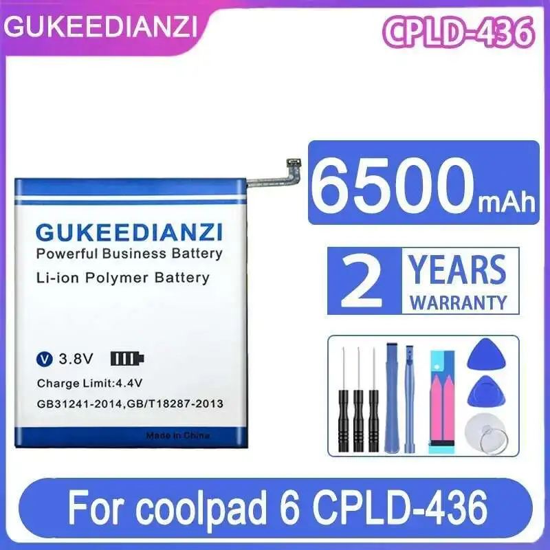 

6500Mah Laptop Battery For Coolpad 6 Cpld-436 Coolpad6 CPLD436 Long Lasting
