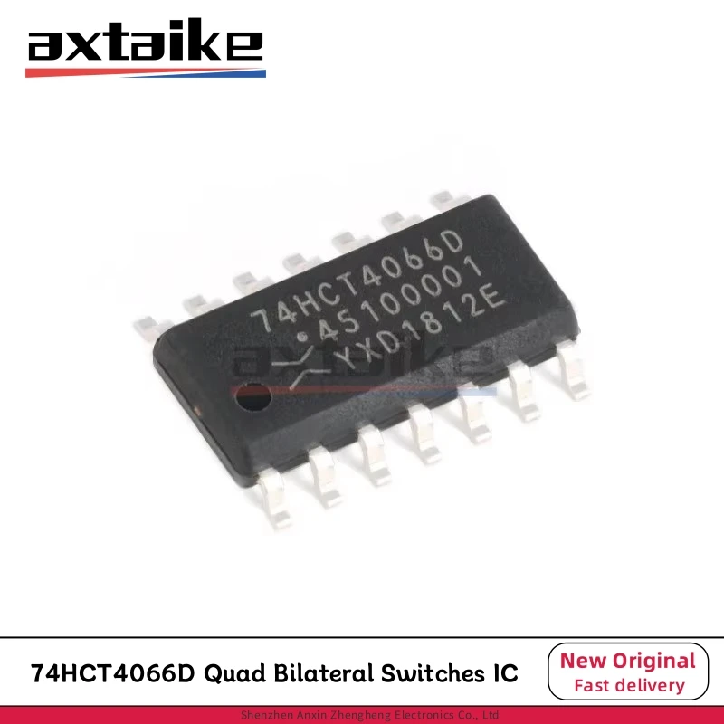 10PCS 74HCT4066D 74HCT4066D,118 74HCT4066 SOP-14 Quad Bilateral Switches IC SMD Chip