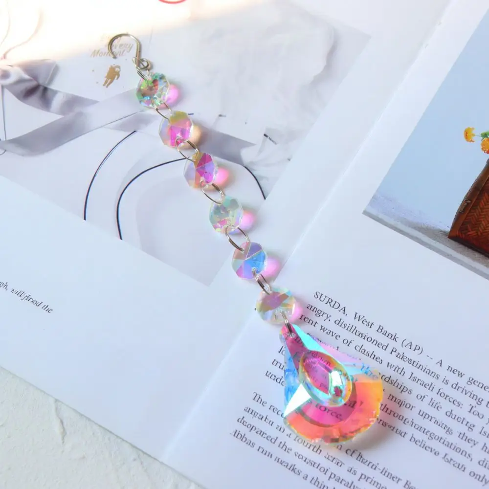 Crystal Sun Catcher Pendant Rainbow Maker Prism Hanging Ornament For Window Garden Home Decor Light Refraction Decoration