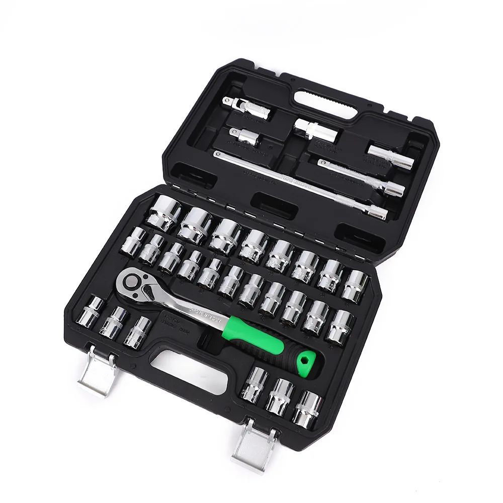 

Suitable for industrial grade 32-piece bending handle sleeve fast ratchet wrench combination manual hardware tools auto repair k
