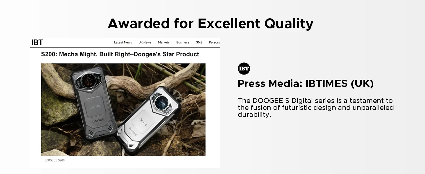 DOOGEE S200 Max 5G Rugged Phone 1.32' Rear Display Dual Light Flashlight 16GB 512GB 22000mAh 6.72'' 120Hz Screen Smartphone NFC