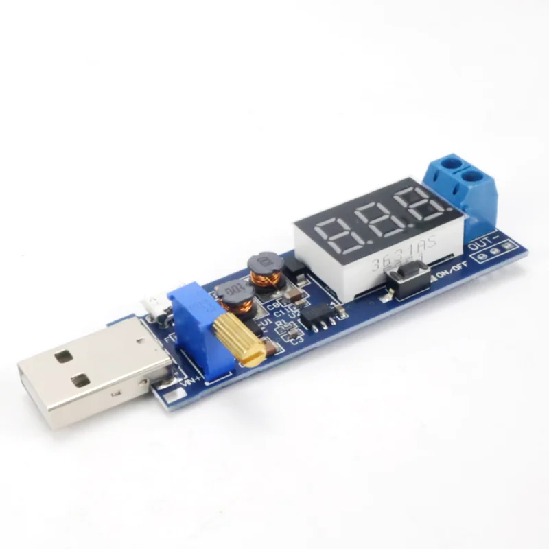 DC-DC USB Step-Up/Step-Down Module 5V to 1.2V-24V 3.3V/9V/12V Voltage Regulator Converter